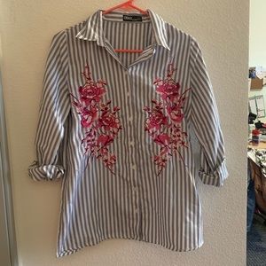 ASOS Stripe Button Down Shirt